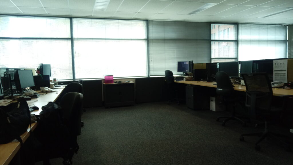 A photo of an empty office 